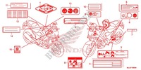 WARNETIKETT(1) für Honda NC 700 X ABS DCT 2014