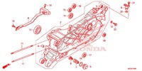 LINKE KURBEL GEHAEUSEHAELFTE für Honda SH 150 D SPECIAL 3ED 2014