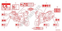 WARNETIKETT (2) für Honda PAN EUROPEAN 1300 ABS 2014