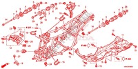 RAHMENKOERPER für Honda FOURTRAX 500 FOREMAN 4X4 Electric Shift, Power Steering Red 2014