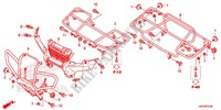 SITZ/TRAEGER für Honda FOURTRAX 500 FOREMAN 4X4 Electric Shift, Power Steering Red 2014
