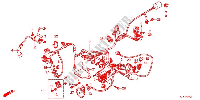 KABELBAUM/BATTERIE für Honda CBR 125 2011