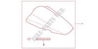 SITZHAUBE  für Honda CBR 125 TRICOLORE 2012