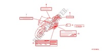 WARNETIKETT (KO,2KO) für Honda CBR 125 2011