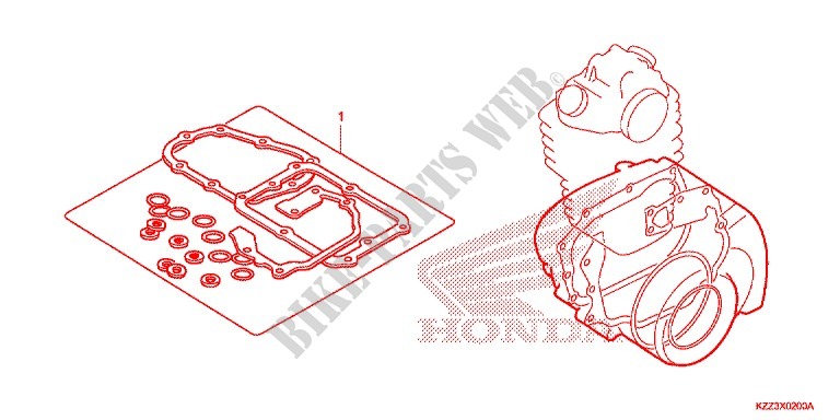 DICHTUNG SATZ B für Honda CRF 250 L RED 2016