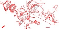 ABDECKUNG, VORNE/LUFTFILTER für Honda VT 1300 C ABS RED 2012