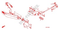 HAUPTSTAENDER/BREMSPEDAL für Honda VT 1300 C ABS RED 2012