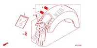 KOTFLÜGEL HINTEN (VT1300CR/CRA) für Honda VT 1300 C ABS RED 2012