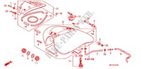 KRAFTSTOFFTANK für Honda VT 1300 C ABS RED 2012