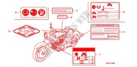 WARNETIKETT (VT1300CR/CRA) für Honda VT 1300 C ABS RED 2012