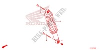 KISSEN, HINTEN(2) für Honda CBR 125 BLACK 2014
