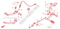 HAUPTSTAENDER/BREMSPEDAL für Honda CB 1300 ABS, TETE DE FOURCHE 2011