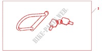 MOTORRADSCHLO~ für Honda CBR 250 R ABS TRICOLORE 2012