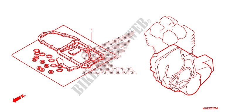 DICHTUNG SATZ B für Honda NC 750 S ABS WHITE 2015