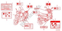WARNETIKETT(1) für Honda DIO VISION 110 2011