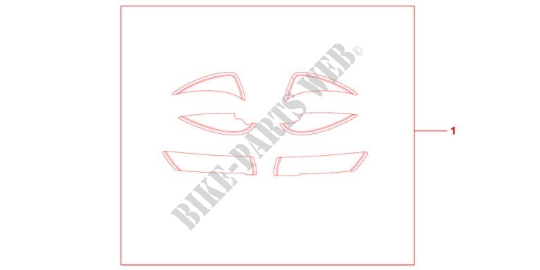 Rennaufkleber Kit für Honda VISION 110 2011