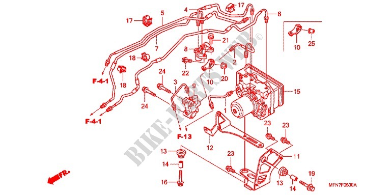 VORDERRADBREMSE/ABS MODULATOR für Honda CB 1000 R ABS 2010