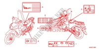 WARNETIKETT(1) für Honda WAVE 110 front brake disk 2012