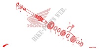 KICKSTARTERSPINDEL für Honda WAVE 110 disque frein avant 2013