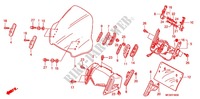 LENKERGRIFF/LENKER DECKEL/WIND SCREEN für Honda ST 1300 ABS 2011