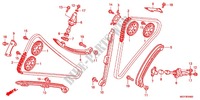 NOCKENWELLENKETTE/SPANNVORRICHTUNG für Honda CROSSRUNNER 800 GREY 2012