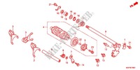 SCHALTTROMMEL/SCHALTGABEL für Honda CBR 1000 RR ABS RED 2012