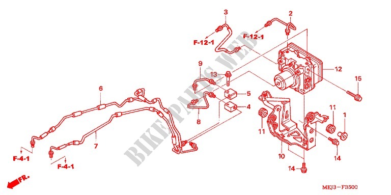 VORDERRADBREMSE/ABS MODULATOR für Honda CB 1300 ABS 2005