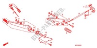 HAUPTSTAENDER/BREMSPEDAL für Honda VT 1300 C FURY ABS 2011
