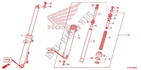 GABEL, VORNE (SHOWA) für Honda CBF 125 2012