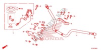 ROHRGRIFF/OBERE BRUECKE (2) für Honda CBF 125 2012