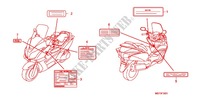 WARNETIKETT (FJS400D9/FJS400A) (1) für Honda SILVER WING 400 ABS 2012