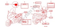 WARNETIKETT (FES1257/A7) (FES1507/A7) für Honda S WING 125 FES 2008