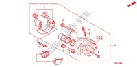 BREMSZANGE HINTEN (FES1257/A7) (FES1507/A7) für Honda S WING 125 FES ABS 2007