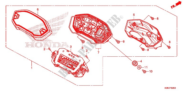 KOMBIINSTRUMENT für Honda MSX 125 2016