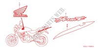 EMBLEM/STREIFEN (CB250F3/6/7) für Honda CB 250 HORNET 2005