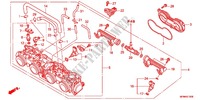 DROSSELKLAPPENGEHAEUSE für Honda CB 400 SUPER BOL D\'OR ABS VTEC REVO Half cowl attachment two-tone main color 2011