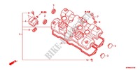 ZYLINDERKOPFDECKEL für Honda CB 400 SUPER BOL D\'OR ABS VTEC REVO Half cowl attachment two-tone main color 2011