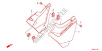 LUFTFILTER/SEITENABDECKUNG für Honda CB 400 SUPER BOL D\'OR Half cowl attachment two-tone main color 2012