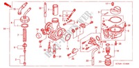 VERGASER(2) für Honda WAVE 125 X, Casted wheels, Electric start 2012