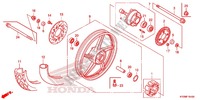 HINTERRAD (AFS125MCR) für Honda FUTURE 125 Casted wheels, Rear brake disk 2012