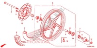 VORDERRAD (AFS125MCS/MCR) für Honda FUTURE 125 Casted wheels, Rear brake disk 2013