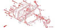 KURBELGEHAEUSEABDECKUNG für Honda SUPER CUB 90 DELUXE ROUND LIGHT 2001