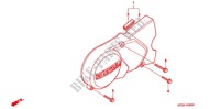 DECKSEL LINKS (D) für Honda SUPER CUB 90 DELUXE ROUND LIGHT 2000