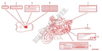 WARNETIKETT(1) für Honda CB 1100 RED 2013