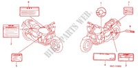 WARNETIKETT(1) für Honda CB X4 1300 1998
