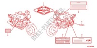 WARNETIKETT(1) für Honda CB 1100 ABS 2014