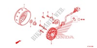 KURBELGEHAEUSEDECKEL, L./ GENERATOR(2) für Honda CBR 125 WHITE 2012