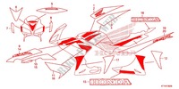 EMBLEM/STREIFEN (CBR125RW'07,'08,'09,'10) für Honda CBR 125 2007