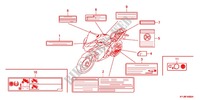 WARNETIKETT (1) für Honda CBR 250 R ABS 2012