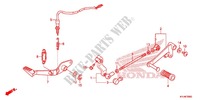 PEDAL für Honda CBR 250 R ABS BLACK 2012
